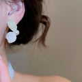 Light Luxury Artificial Crystal Butterfly Petal Stud Earrings, Elegant Sweet Silver Needle Jewelry view 3