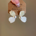 Light Luxury Artificial Crystal Butterfly Petal Stud Earrings, Elegant Sweet Silver Needle Jewelry view 4