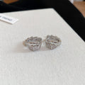 Copper Zircon Snake Round Huggie Earrings For Women, Fashion Light Luxury Animal Design view 4