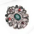 Alloy Rhinestone Flower Brooch Pin For Suits And Coats view 3