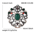 Alloy Rhinestone Flower Brooch Pin For Suits And Coats view 5