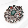 Alloy Rhinestone Flower Brooch Pin For Suits And Coats view 2
