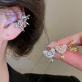18K Gold Plated Copper Zircon Star Clip-on Earrings Minimalist No Piercing Ear Cuffs view 1
