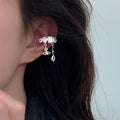 Light Luxury Copper Saturn Zircon Star Geometric Clip-on Earrings For Women view 3
