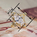 Palace Style French Luxury Marquise Sparkle Ring For Women Elegant Statement Jewelry view 4