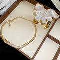 Alloy Enamel Flower Choker And Bracelet Jewelry Set For Women Vintage Statement Luxury Style view 4