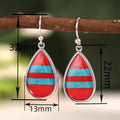 Vintage Water Drop Dangle Earrings For Women, Simple Unique Hong Kong Style Jewelry view 4