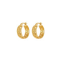 Metal Hollow Round Geometric Ear Cuff Earrings Minimalist Niche Style Commuter Jewelry view 5