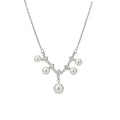 Light Luxury Geometric Square Zircon Faux Pearl Tassel Choker Necklace For Casual Commute view 5