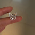 2026 New Copper Zircon Butterfly Ear Cuff Clip-on Earrings For Women, Korean Light Luxury Style view 4