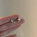 Copper Mother Of Pearl Star Clip-on Earrings For Women Minimalist Elegant Ear Cuff Jewelry view 4