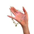 Old Money Faux Pearl Crystal Tassel Teardrop Necklace, Court Style Light Luxury Collarbone Chain view 5