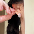 Sweet Cream Strawberry Copper Stud Earrings For Women Cute Fruit Design Fashion Jewelry view 4