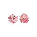 Midsummer Garden Crystal Flower Clip-on Earrings Sweet Dopamine Light Luxury Ear Jewelry view 5