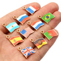 16x14mm 0.9g Gold Zinc Alloy Charm Pendant for DIY Necklace Bracelet Jewelry Making view 5