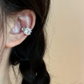 Sparkling Square Zircon Copper Clip-on Earrings Painless Geometric Ear Cuff For Women view 1