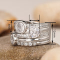 Round Geometric Minimalist Ring For Women, Light Luxury Wedding Bridal Fashion Jewelry view 4