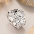 Round Geometric Minimalist Ring For Women, Light Luxury Wedding Bridal Fashion Jewelry view 5