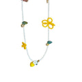 Sweet Lemon Crystal Beaded Earrings And Necklace Jewelry Set For Beach Vacation Style view 5
