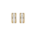 Copper Zircon Square Stud Earrings Minimalist Light Luxury Geometric Casual Jewelry view 5