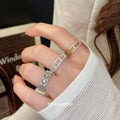 18K Gold Plated Zircon Star Open Ring For Women view 4