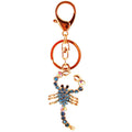 Faceted Stone Scorpion Keychain With Split Ring And Lobster Clasp view 5