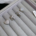 Korean Style Copper Zircon Heart Clip-on Earrings For Women, Light Luxury Ear Cuffs view 4