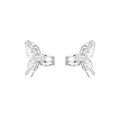 Light Luxury Cubic Zirconia Butterfly Tassel Faux Pearl Clip-on Earrings view 5