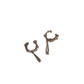 Korean Light Luxury Zircon Copper Teardrop Clip-on Earrings For Women Fashion OL Style view 5