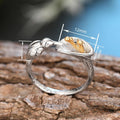 Bionic Bird Open Ring For Women, Textured Flower Nectar Theme Adjustable Fashion Finger Jewelry view 4