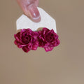 Resin Flower Stud Earrings For Women Elegant Minimalist Sweet Fashion OL Floral Jewelry view 4
