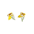Sweet Beach Vacation Artificial Crystal Lemon Necklace Earrings Jewelry Set For Women view 5