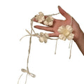 Elegant Faux Crystal Flower Tassel Earrings And Necklace Jewelry Set For Resort Style view 5