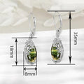 3D Hollow Vine Leaf Teardrop Earrings For Women, Fashion Vintage Niche Design Dangle Ear Jewelry view 4