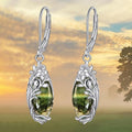 3D Hollow Vine Leaf Teardrop Earrings For Women, Fashion Vintage Niche Design Dangle Ear Jewelry view 2