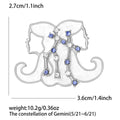 Alloy Zodiac Constellation Lapel Pin For Unisex Clothing Decoration Brooch view 7