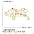 Alloy Zodiac Constellation Lapel Pin For Unisex Clothing Decoration Brooch view 11