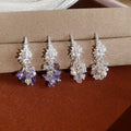 Geometric Conch Artificial Crystal Beaded Tassel Drop Earrings For Summer Island Resort Style view 2