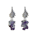 Geometric Conch Artificial Crystal Beaded Tassel Drop Earrings For Summer Island Resort Style view 5