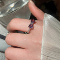 Korean Style Zircon Bow Open Ring For Women view 3