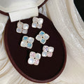 Light Luxury Resin Rhombus Zircon Stud Earrings With Silver Pins, Fresh Sweet Commuter Style view 1