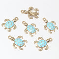 Alloy Enamel Turtle Pendant Charm For DIY Jewelry Accessories Necklace Bracelet 20x15mm 1g view 4