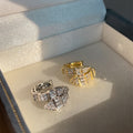 Light Luxury Copper Zircon Snake Clip-on Earrings, Minimalist No Piercing Ear Cuffs view 4