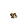 Light Luxury Copper Zircon Snake Clip-on Earrings, Minimalist No Piercing Ear Cuffs view 5