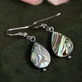 European Irregular Faux Mother Of Pearl Waterdrop Earrings, New Chinese Style Sweet Cool Ear Hooks view 3