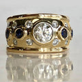 Old Money Style Round Zircon Ring For Women, Elegant French Luxury Fashion Finger Ring view 1