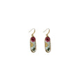 Oriental Pastoral Resin Preserved Flower Hook Earrings Sweet Light Luxury Floral Earrings for Women view 5
