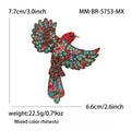 Metal Alloy Enamel Rhinestone Bird Brooch For Coats And Gifts view 4