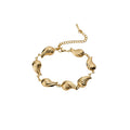 Light Luxury Stainless Steel Heart Pattern Bangle Casual Fashion Everyday Bracelet view 5