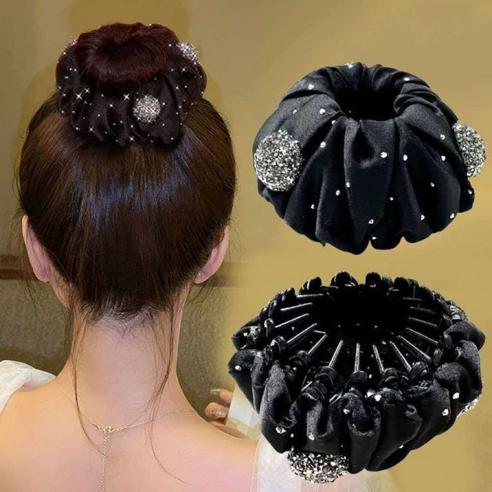 Starry Metal Bun Hair Clip Easy Updo Ponytail Holder
